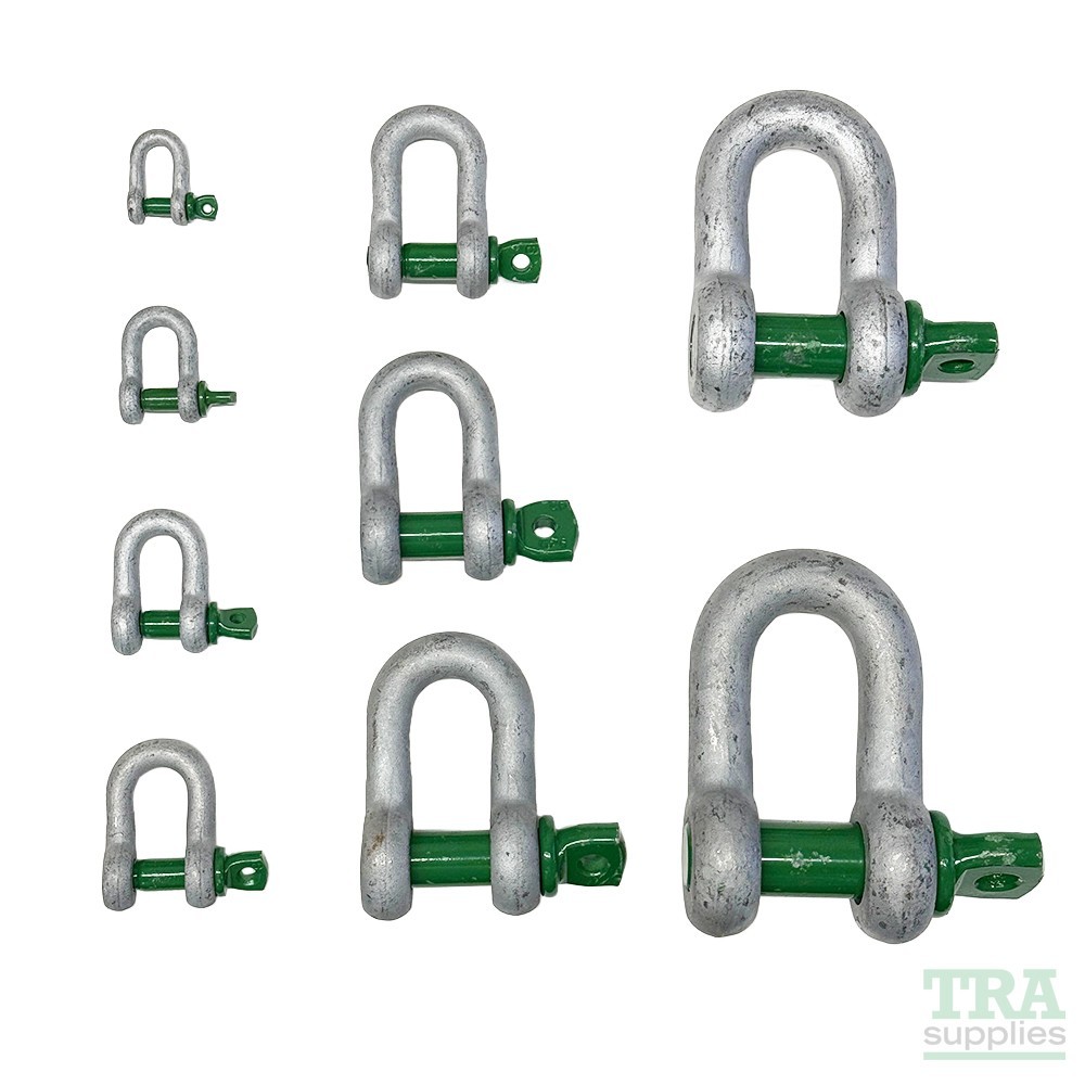 Green Pin Alloy Dee Heavy Duty Lifting Shackles 0.33t - 55t 4 x 4 Recovery NEW