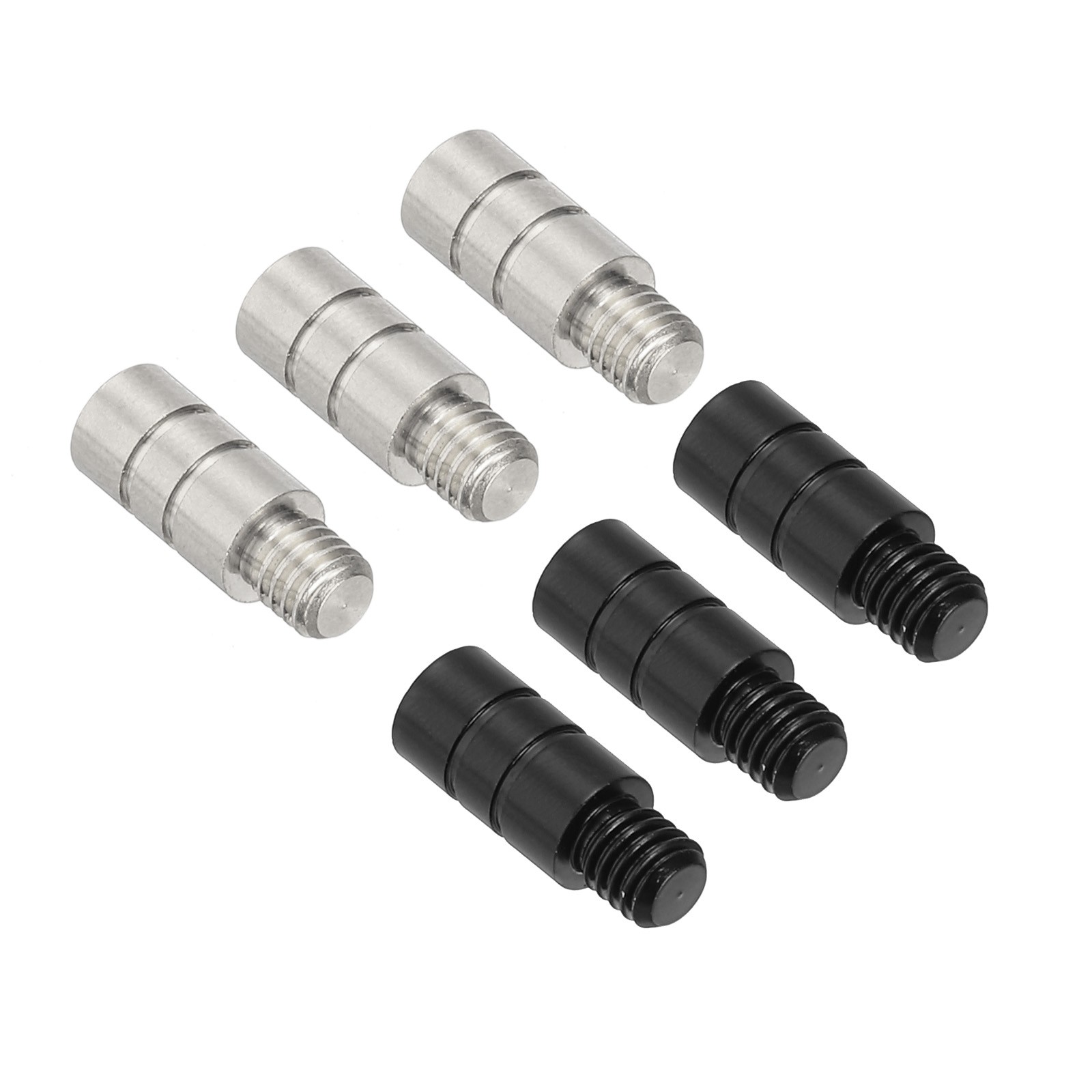 6Pack Dart Weights 2g Brass Add Accentuator 2BA Thread Silver Black