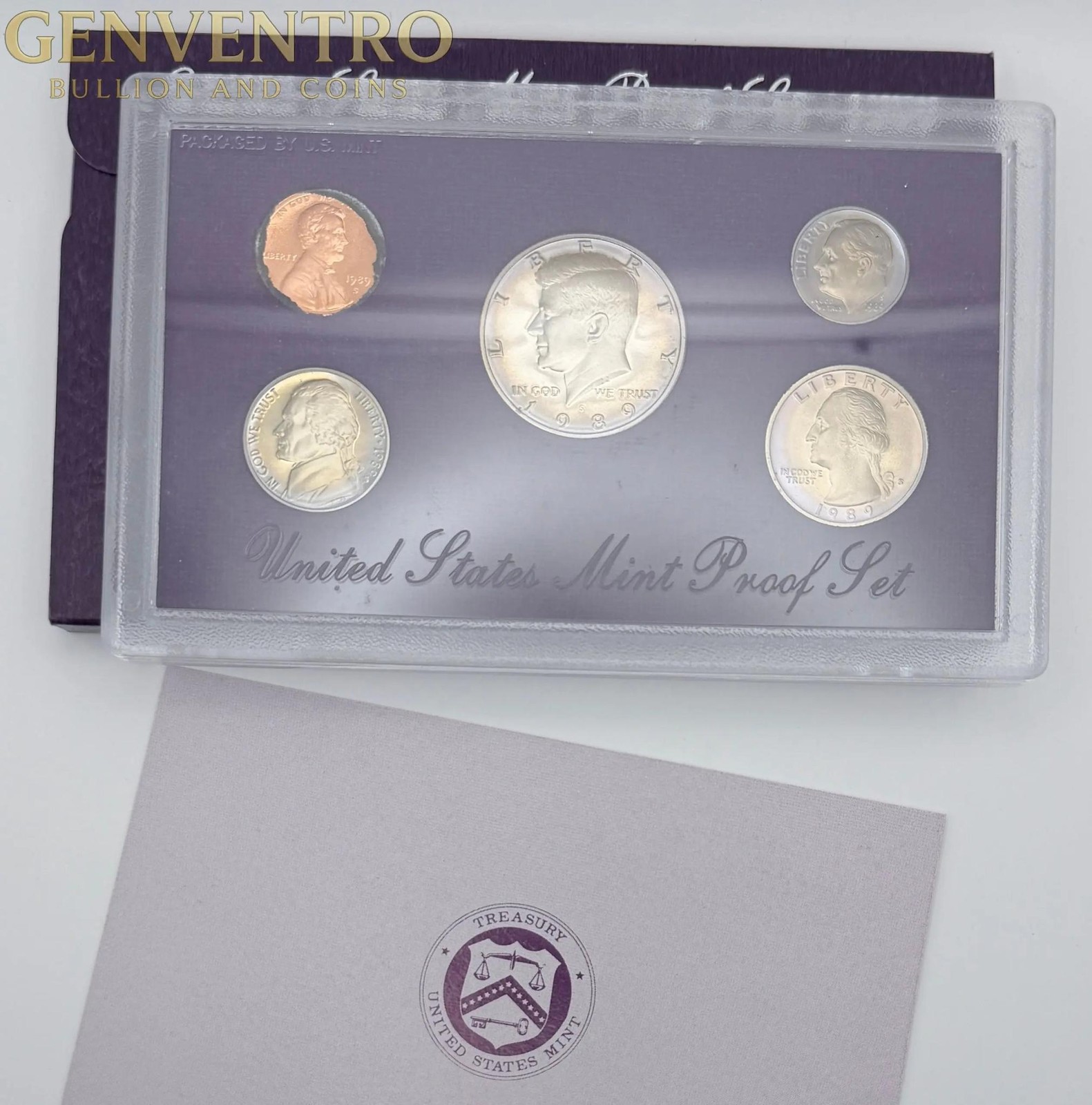 1989 US Mint Proof Set BU Coins with Original Mint Packaging  #256