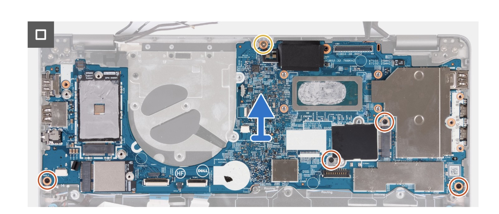 DELL 9Y93W LATITUDE 5340 LAPTOP AND 2-IN-1 MOTHERBOARD I7-1365U 16GB LPDDR5X RAM
