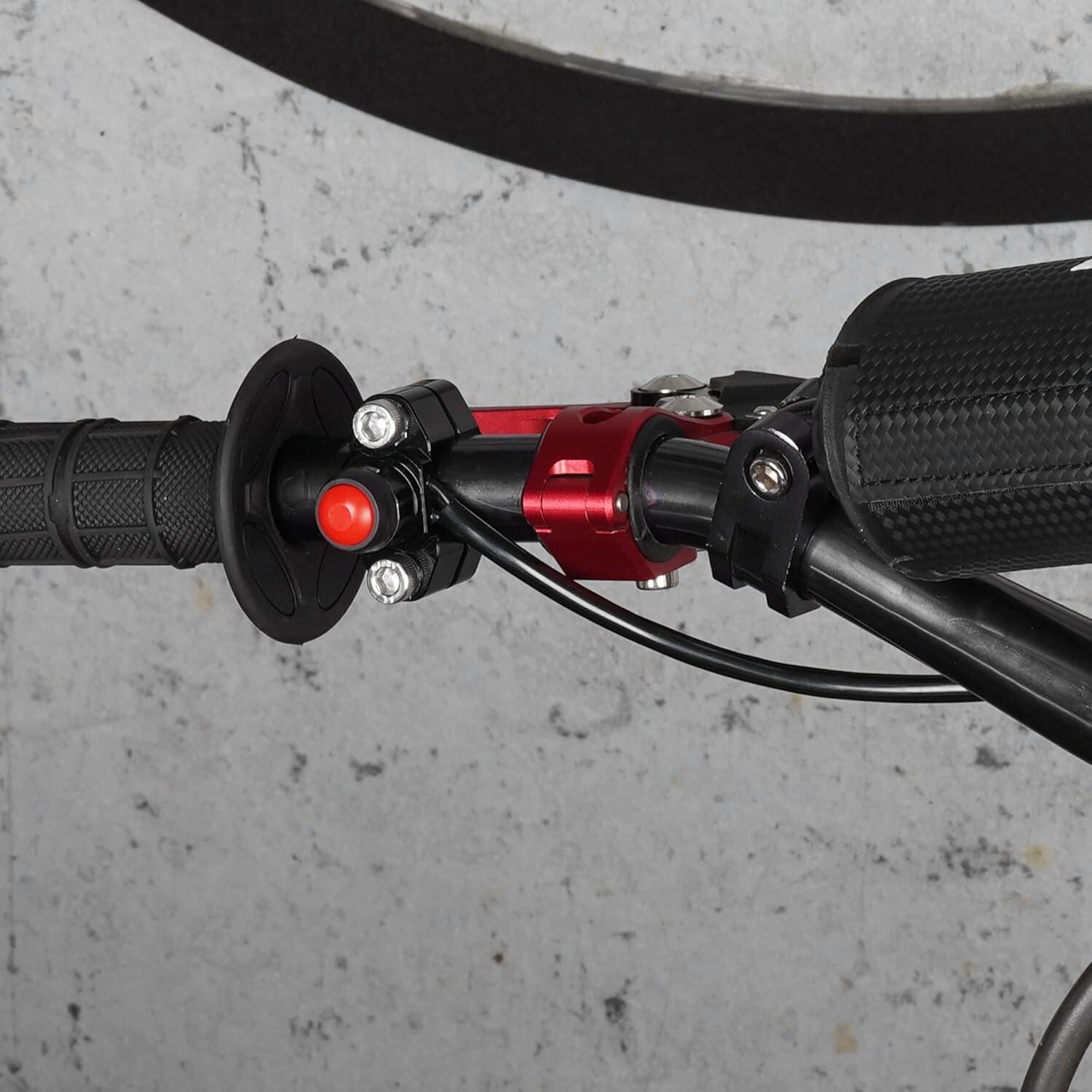 CNC Universal Motorcycle Engine Stop Start Kill Switch Button with Mounting