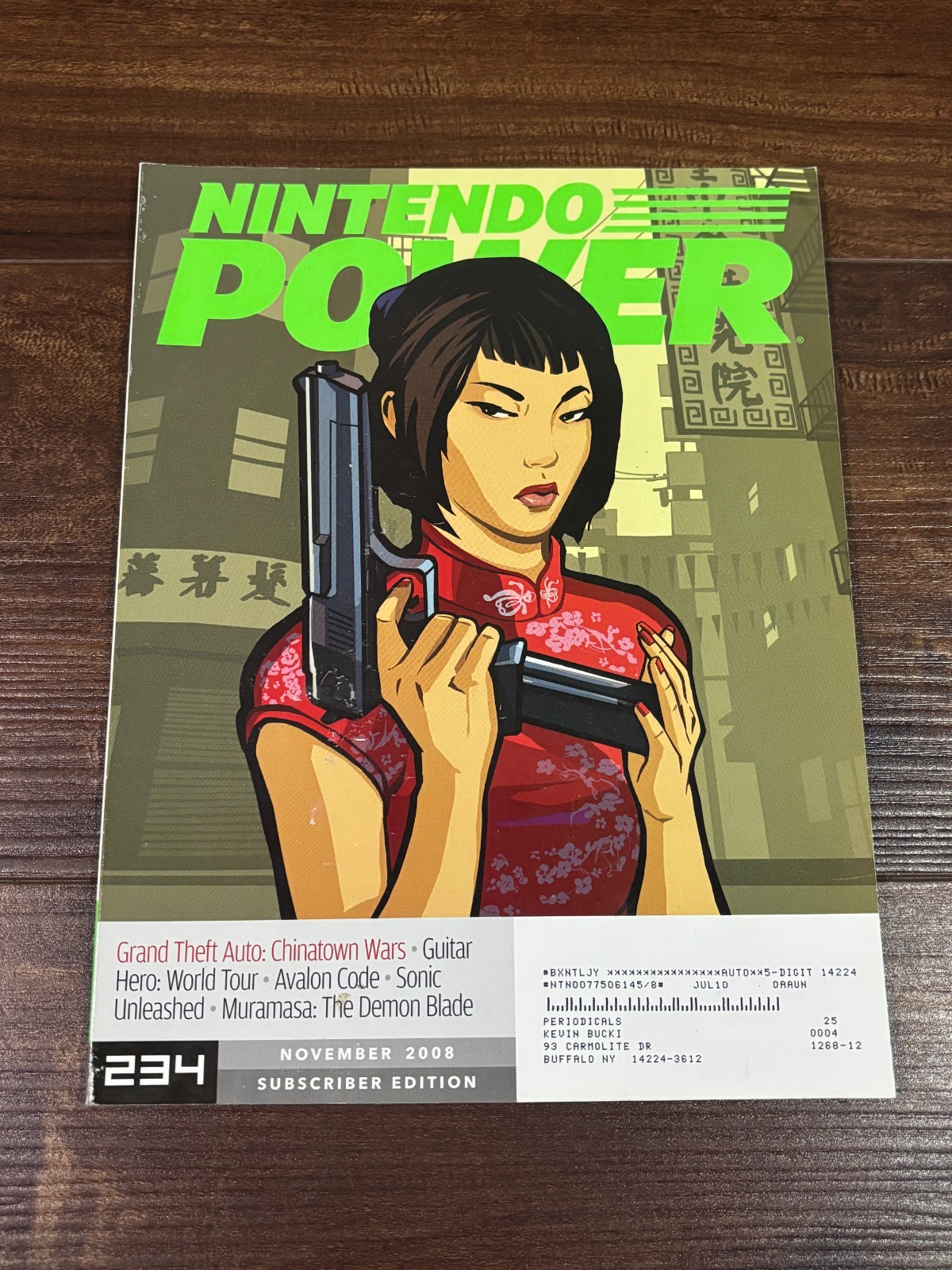 Nintendo Power Magazine Volume 234 November 2008 Attached Poster Grand Theft