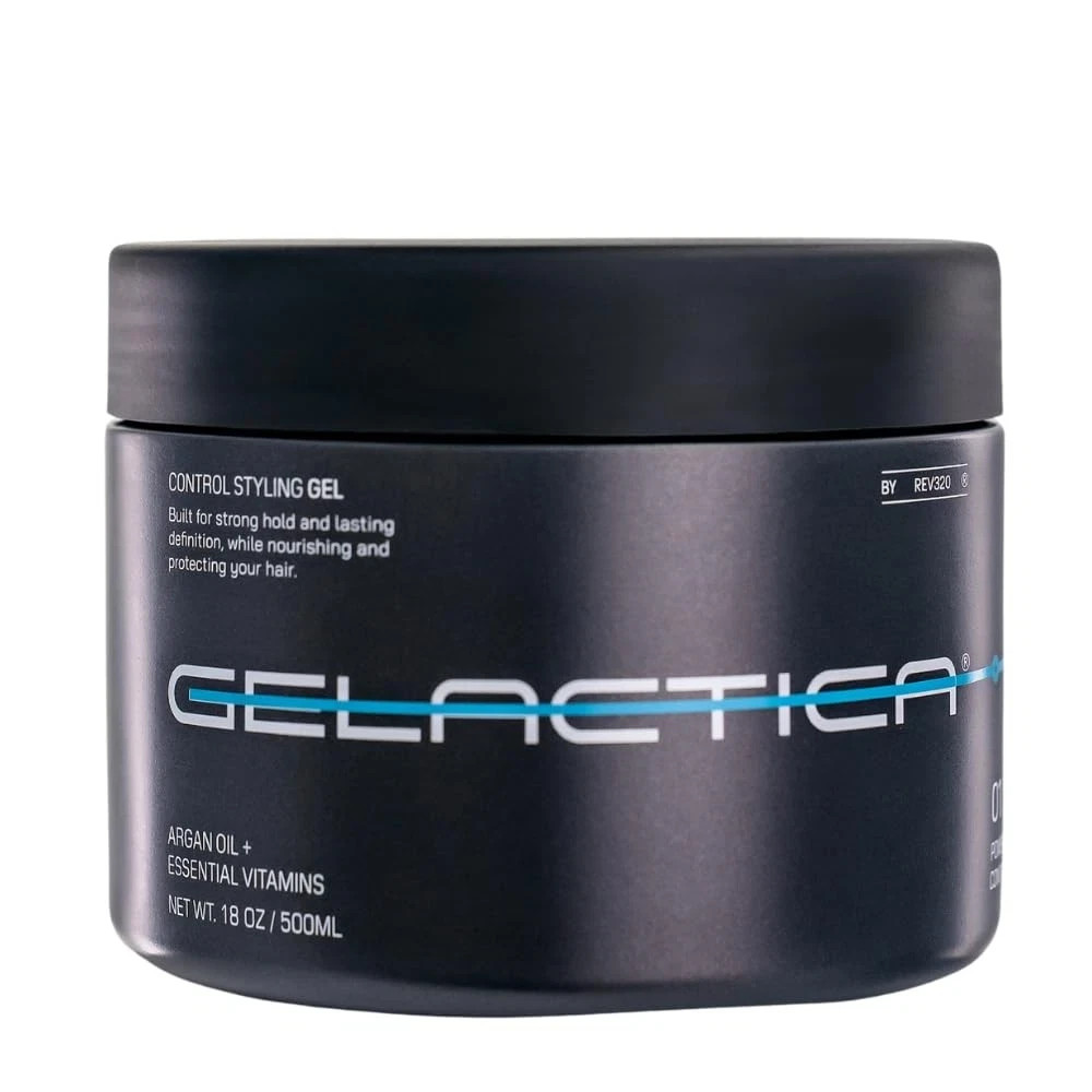 Gelactica Max Control Hair Gel for Men, 18 Fl Oz (Pack of 1), Black