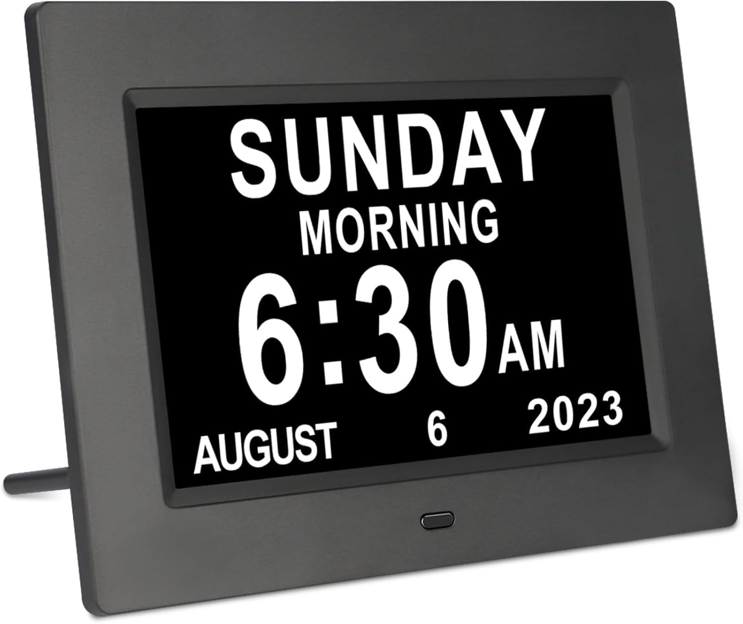 7 Inch Digital Day of the Week Clock Extra Large Non-Abbreviated Dementia Day an