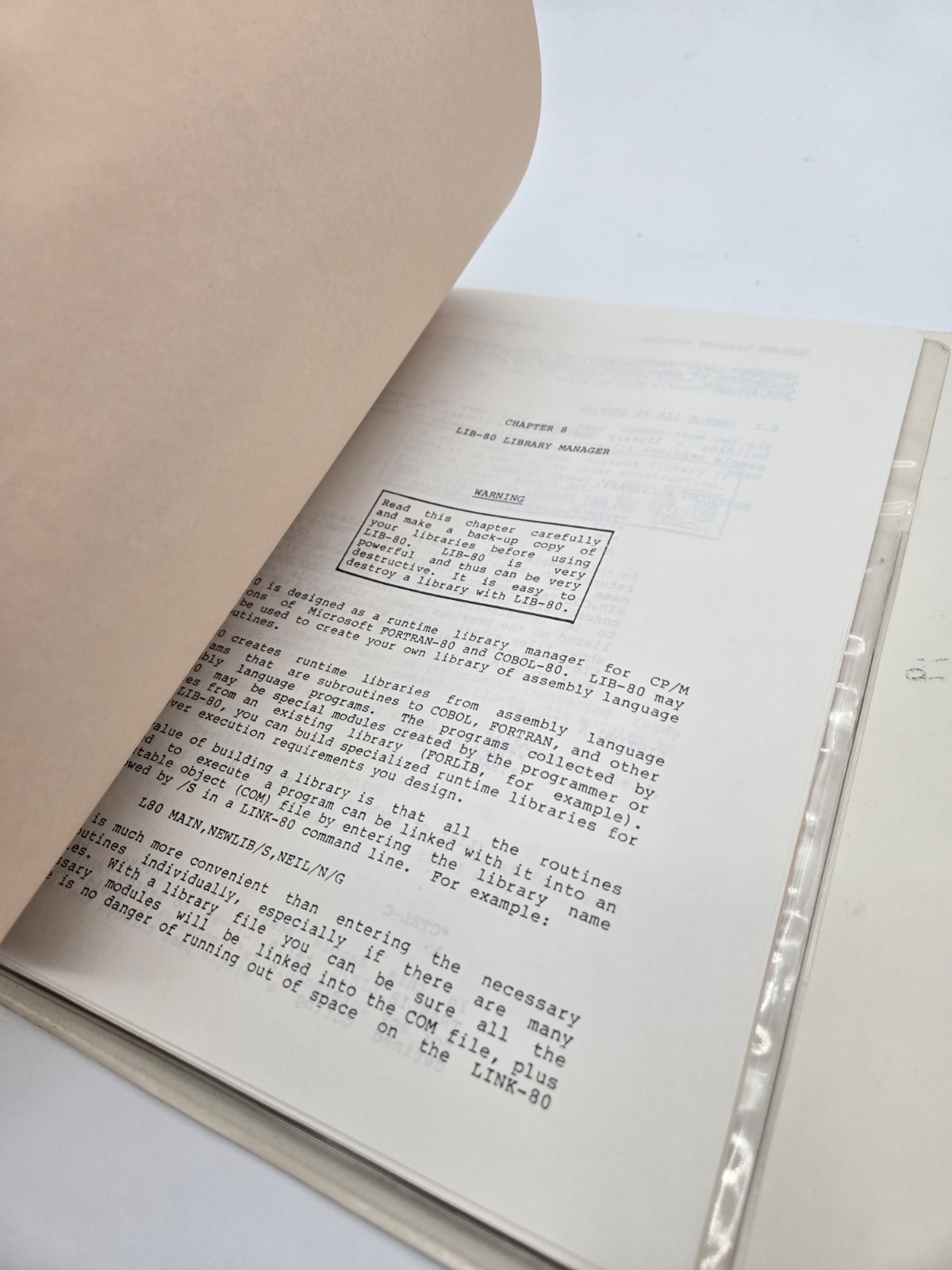 Microsoft User's Guide COBOL Compiler Cp/m-80