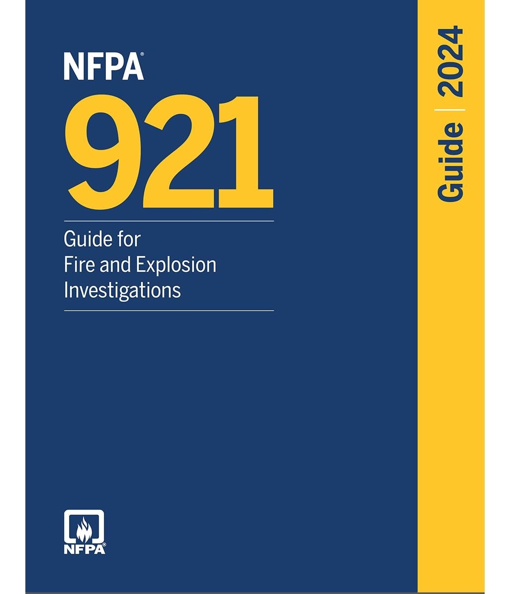 NFPA 921, Guide for Fire and Explosion Investigations (2024) Perfect Paperback