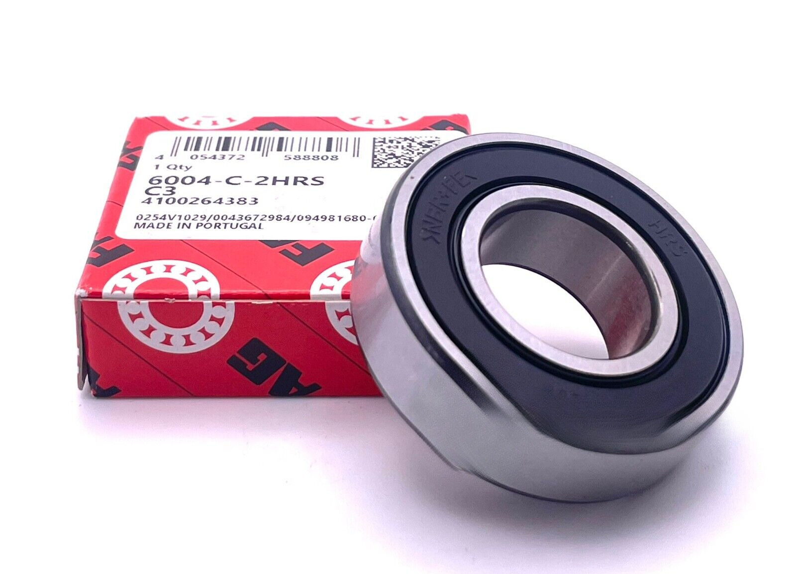 NEW FAG 6004 2RS C3 BALL BEARING, RUBBER SEALED 20x42x12 mm 6004-C-2HRS C3