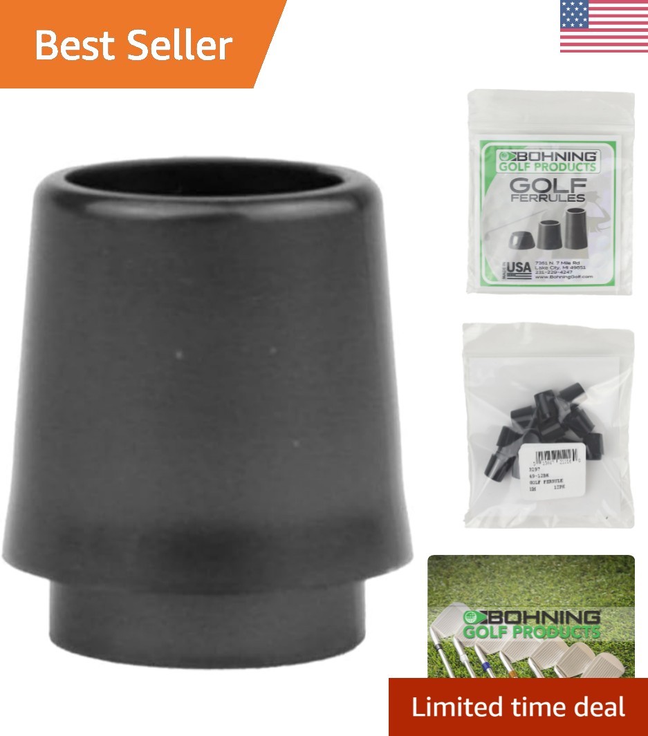 12-Pack Butyrate Iron Ferrules for Golf Club Building & Repairs - USA Made