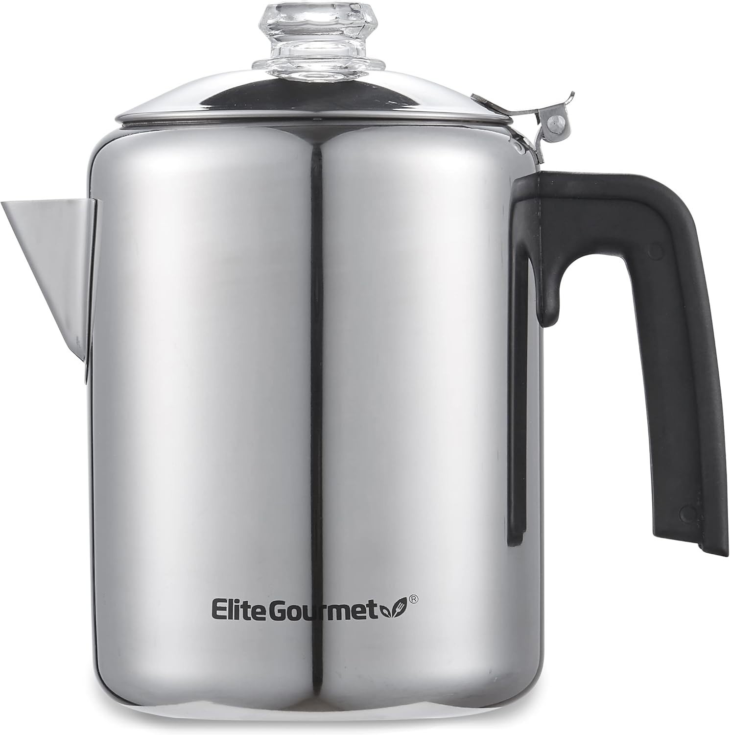 Heavy Duty Stove Top Percolator Coffee Pot Maker Stainless Steel 8-Cup