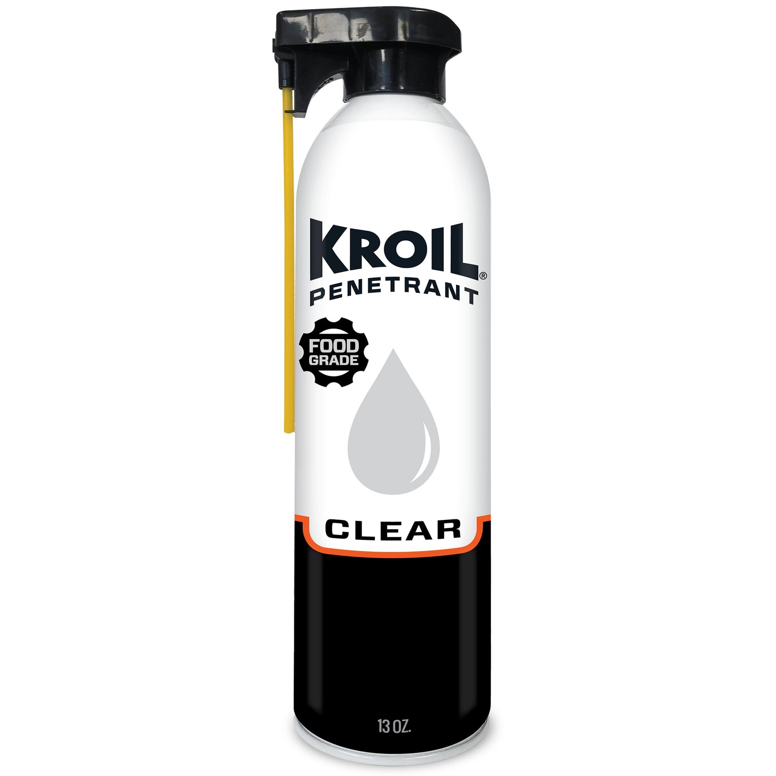 Kroil Clear Food Grade Penetrating Oil SprayTech 360° Nozzle & Straw (Aerosol)
