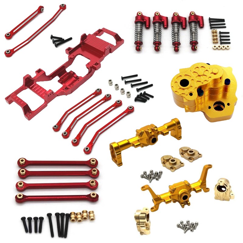 For FMS 1/24 Power Wagon FCX24 RC Aluminum Alloy Linkage Axle Car Upgrade Parts