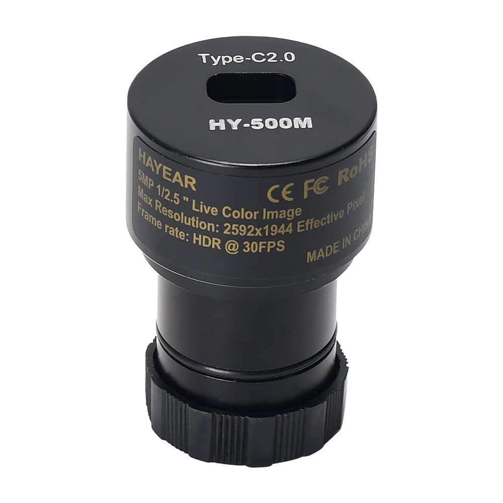 HAYEAR HY-500M 5MP Microscope Camera USB Camera for Microscope with Adapters ot