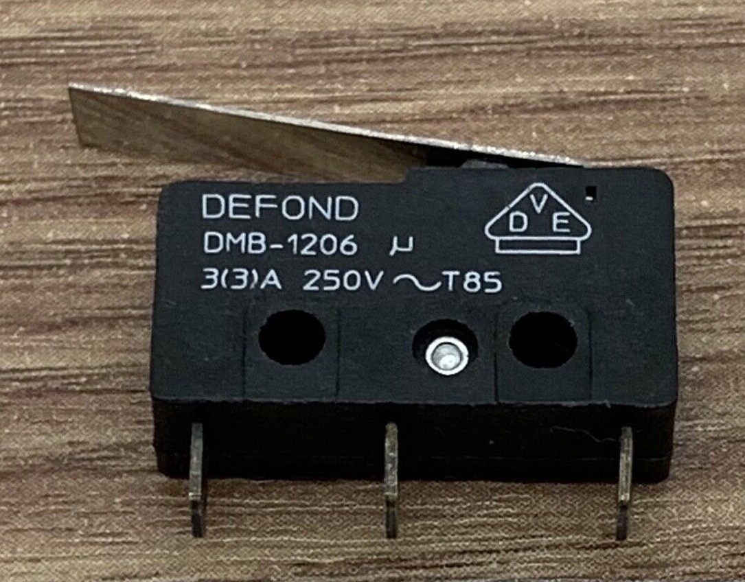 DEFOND DMB-1206 / DMB-1210 Micro Switch 3 Pins with Press Lever