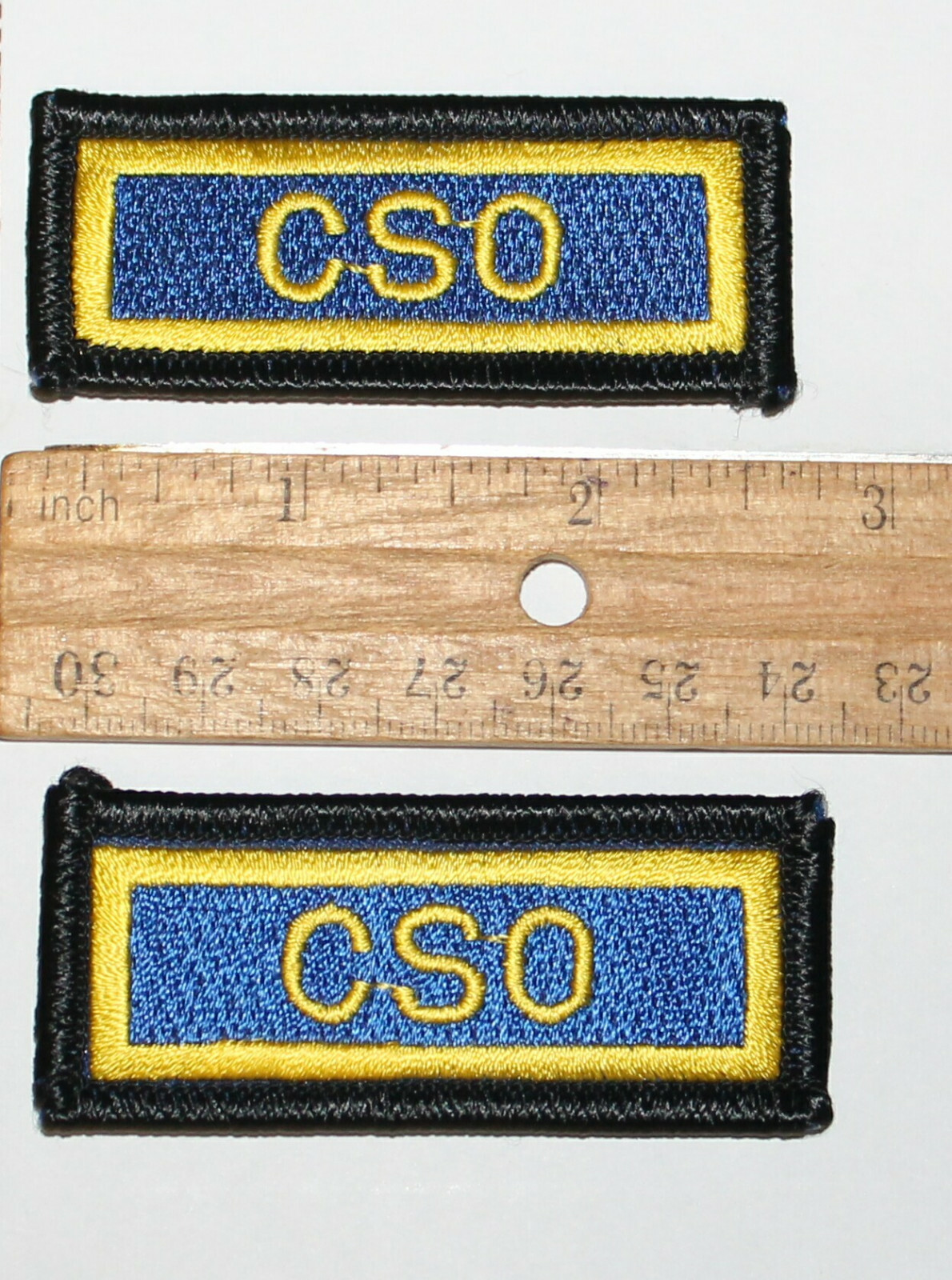 2 CALIFORNIA POLICE SHERIFF CSO Community Service Officer SD PD Tab patches #5