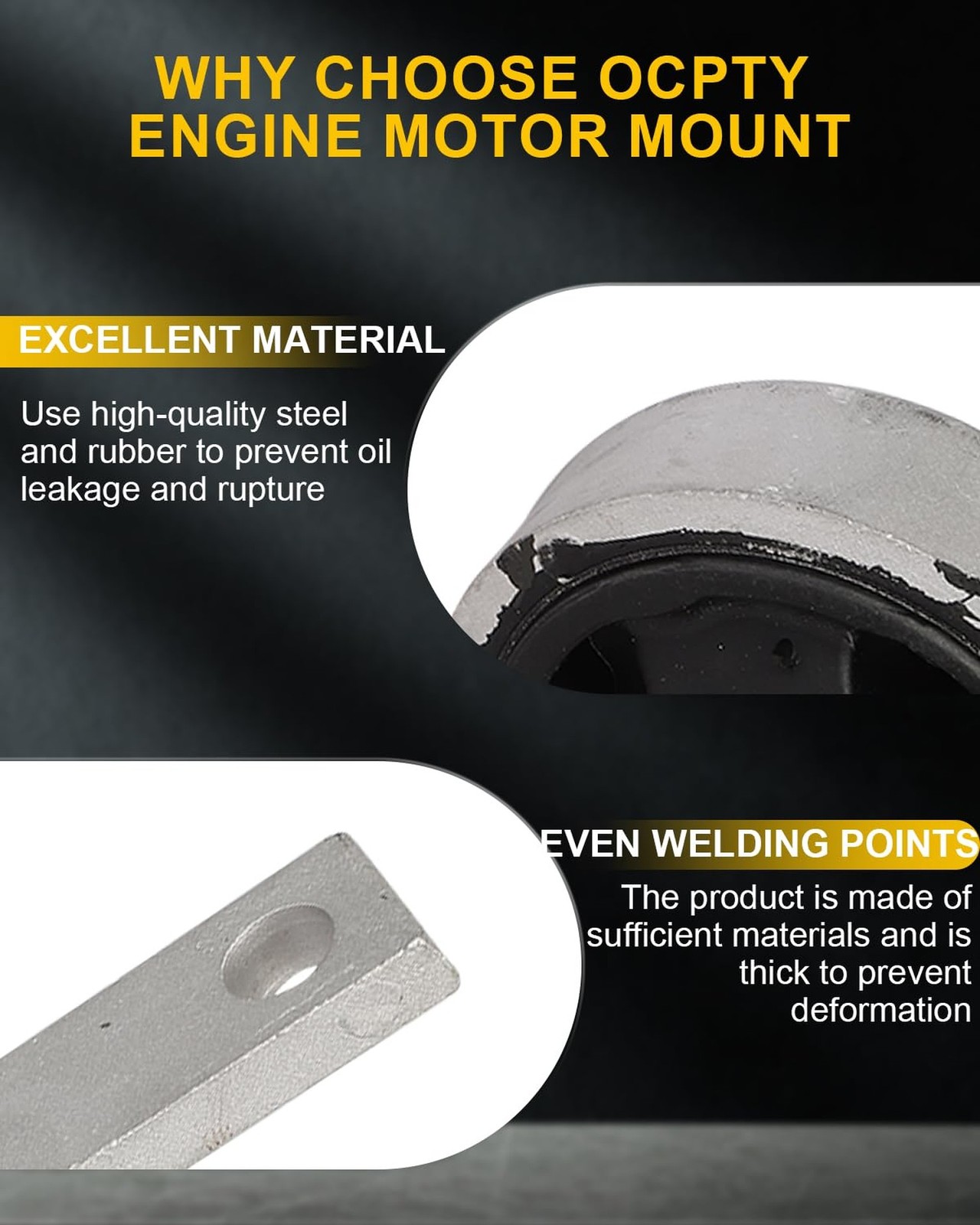 OCPTY 3PCS Engine Motor Mount and Transmission Mount Set [Automatic Transmiss...