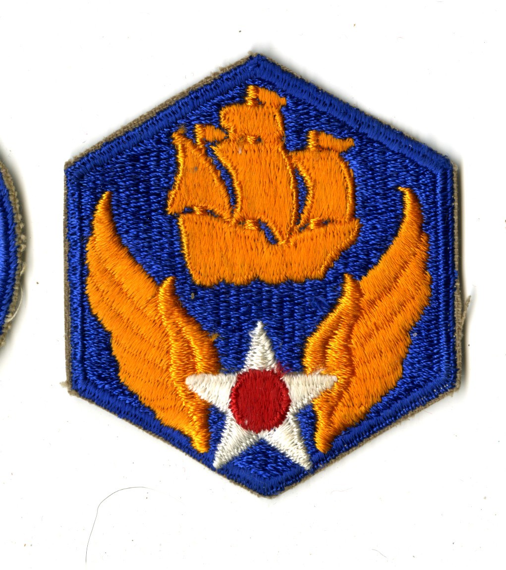 6th Air Force White Back Patch WWII Vintage Caribbean Antisubmarine Atlantic