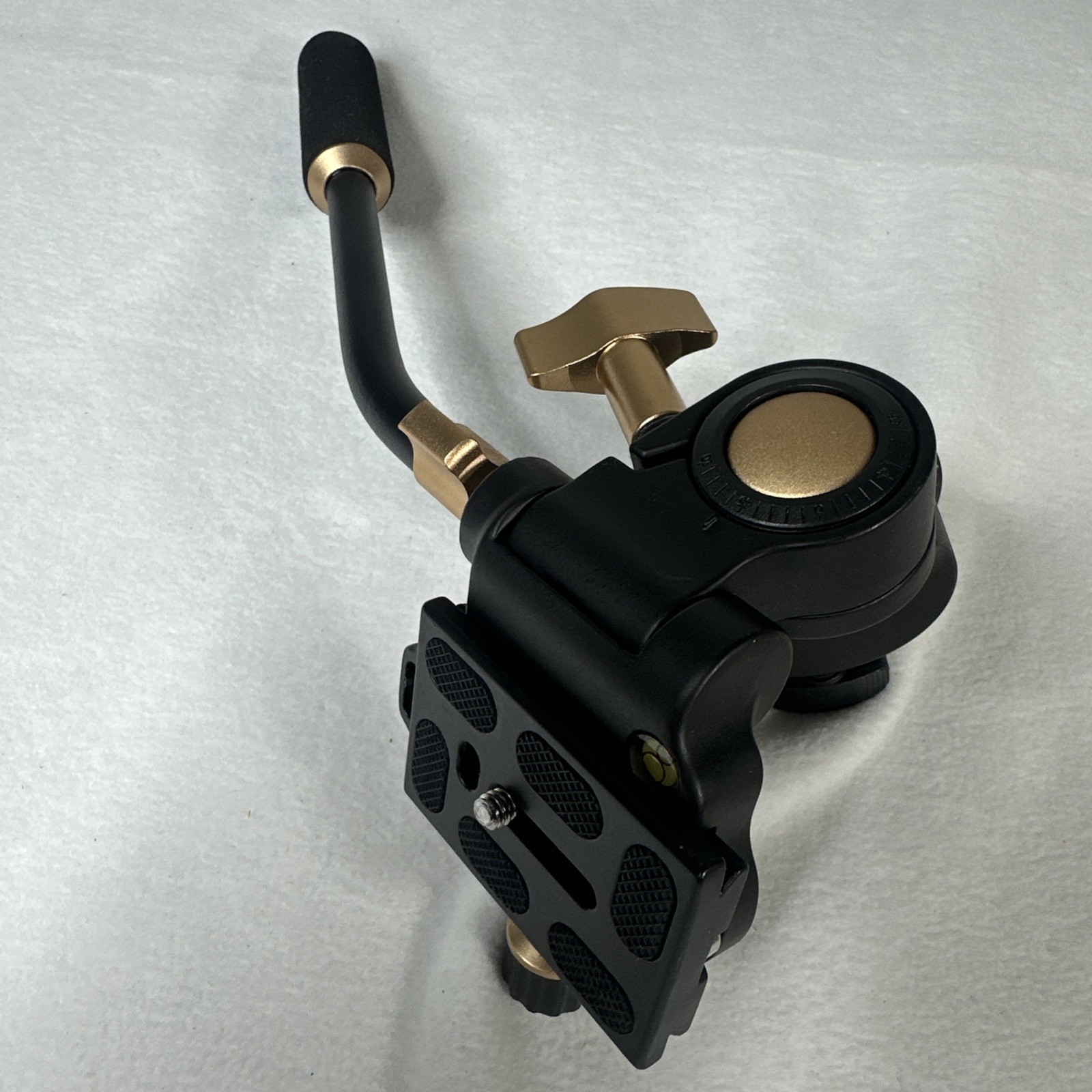 Sconpho Heavy Duty Video Camera Tripod Fluid Drag Pan Head With Extended Handle