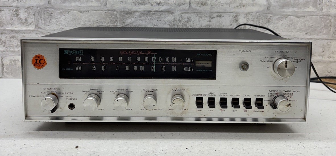 Pioneer sx-1000td receiver Amplifier For Parts Of Repair Modified