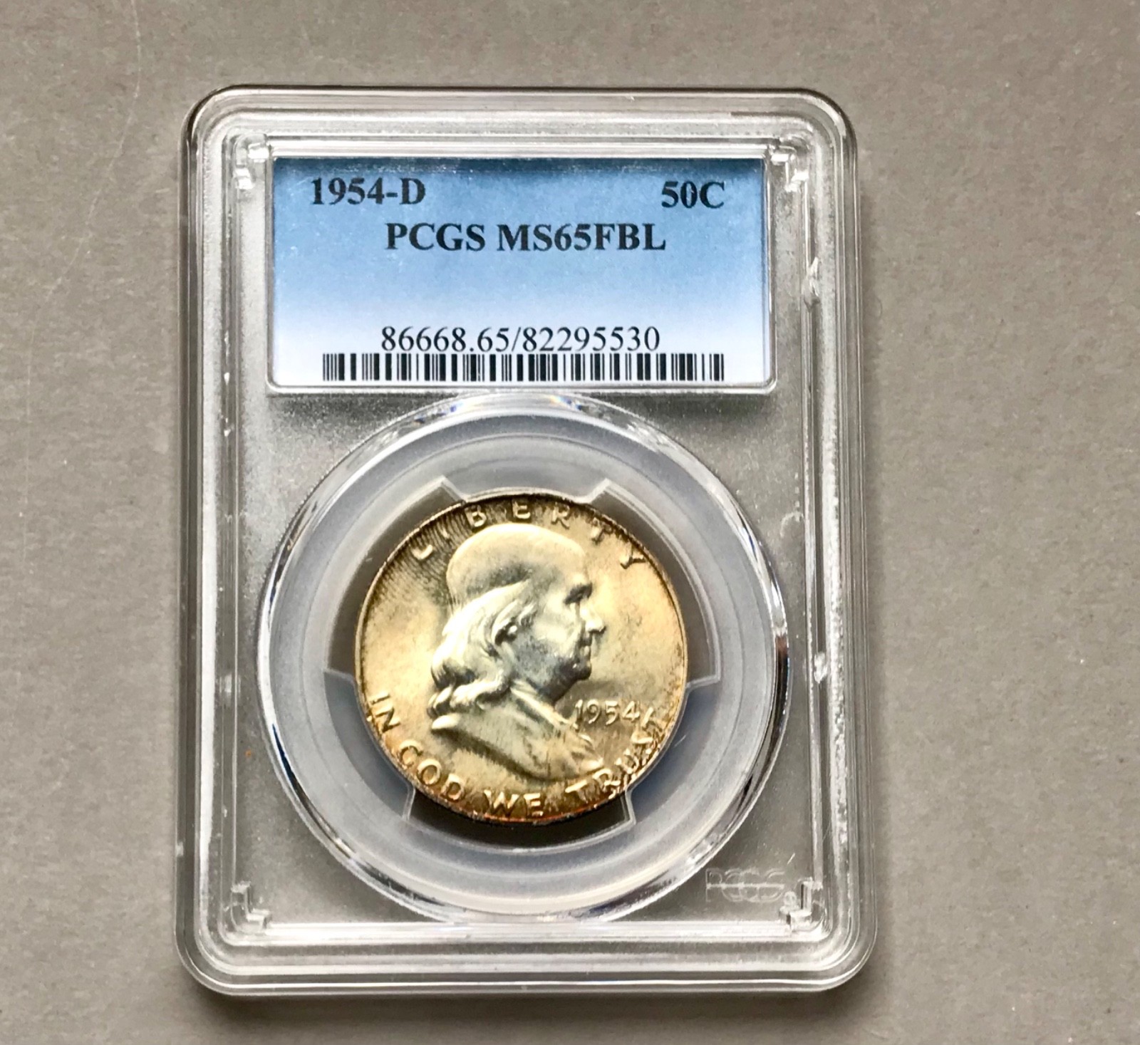 1954D Franklin Half PCGS MS65FBL