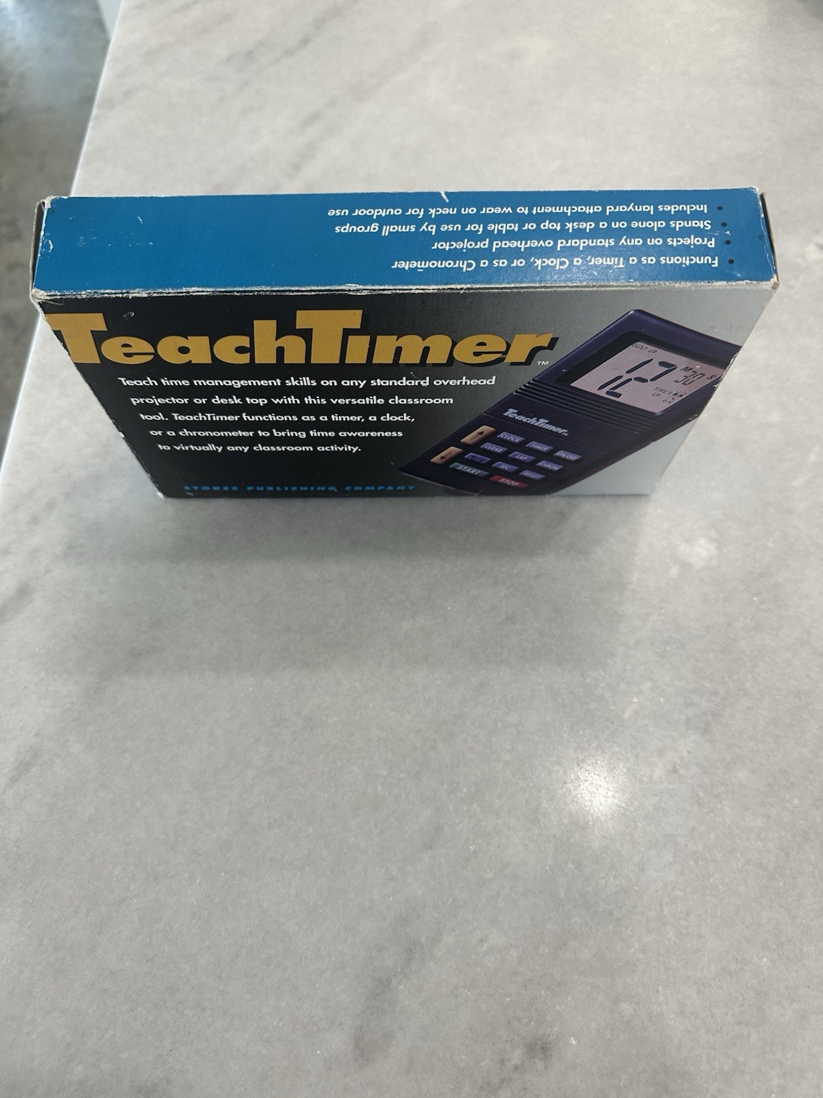 Stokes Publishing TeachTimer Timer Clock Chronometer Set w/ Case Lanyard Black