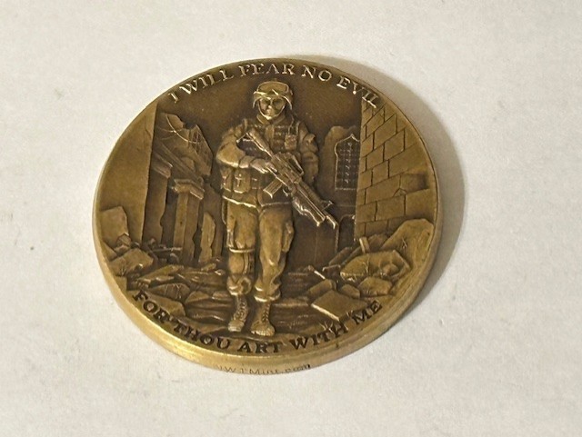 Challenge Coin - US Military - I will fear no evil for thou art with me