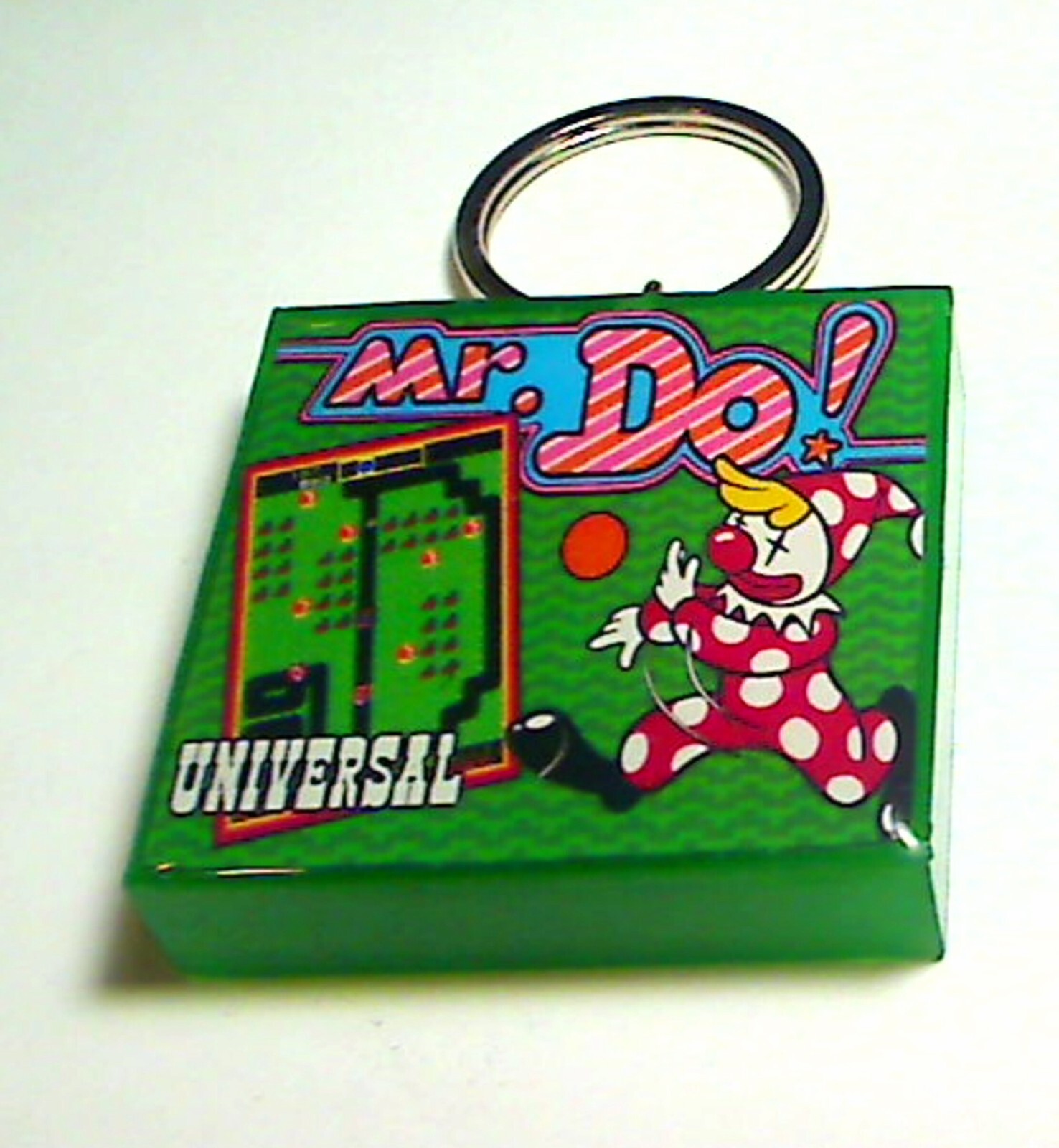 Mr. DO Arcade Coin Door accessory Keychain