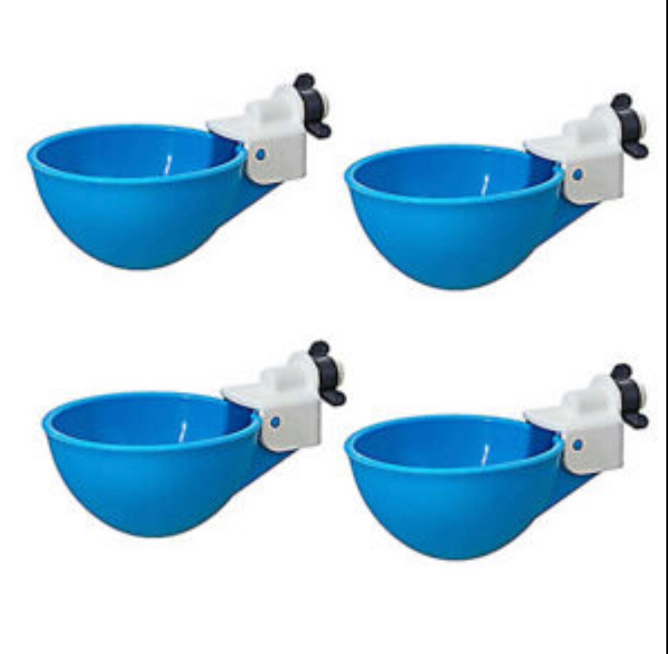 Best 4x Chicken Watering Cups Poultry Drinker Waterer Duck Turkeys Quail Pigeon