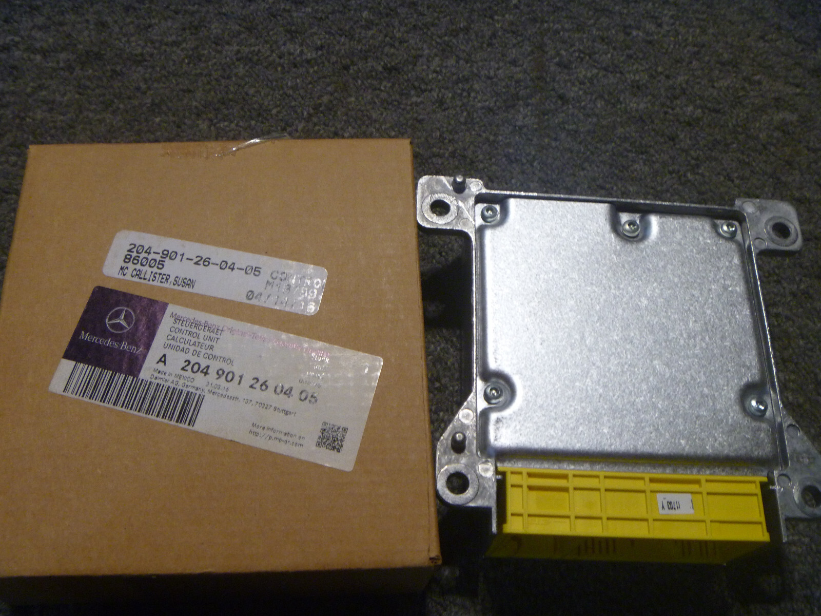 2008 Mercedes Benz C300 C350 C63AMG Control Module Unit 204-901-26-04-05 OEM New