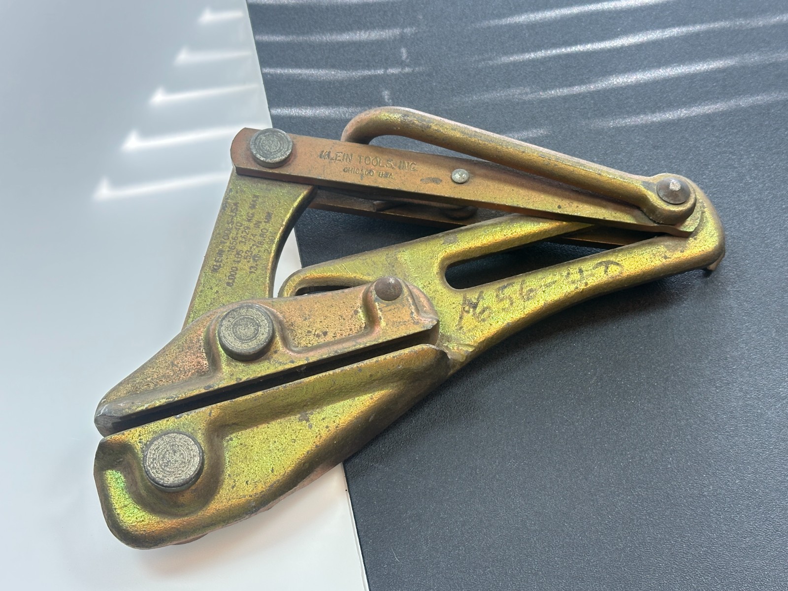 🇺🇸 Klein Tools USA 1684-5 Chicago Wire Grip .218-.55 Inch EHS Cable Puller NOS