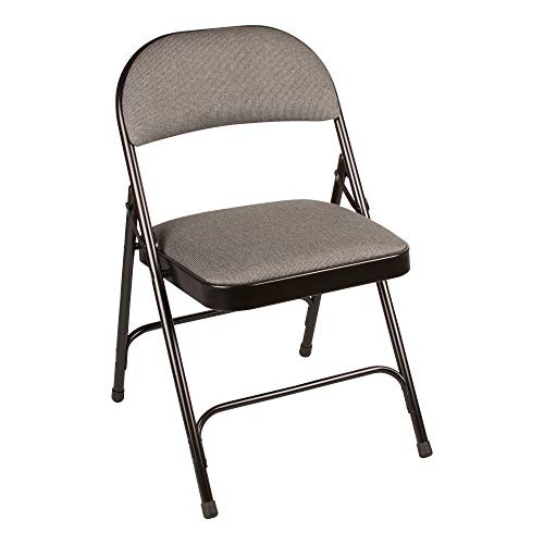 Commercial Furniture 6600 Series Folding Chair with Fabric Upholstered Black
