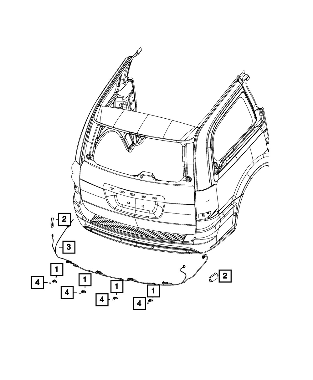 Genuine Mopar Blind Spot Detection Module 68319948AB