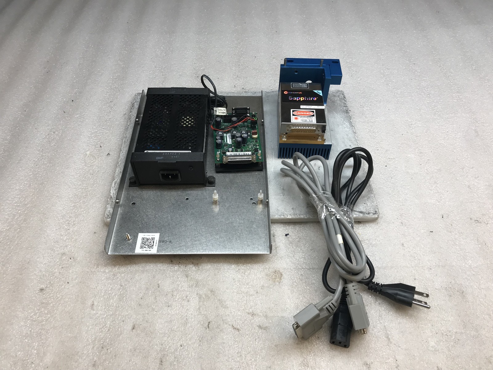 Coherent Sapphire 488-100 CW 1154662 19.2k Hr w/ Controller & Pwr Supply *READ*