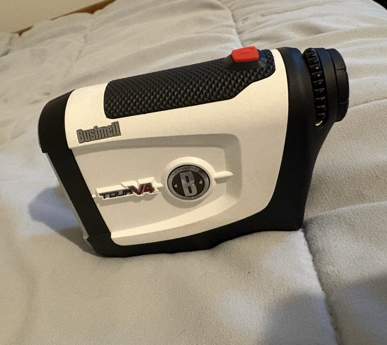 Bushnell Tour V4 Golf Laser Rangefinder Fast Focus System White Black Red