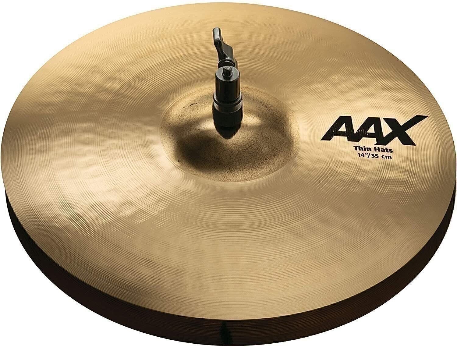 Sabian Hi-Hat, 21401XCB Brilliant Finish Cymbal Pair, 14" AAX Thin Hihats