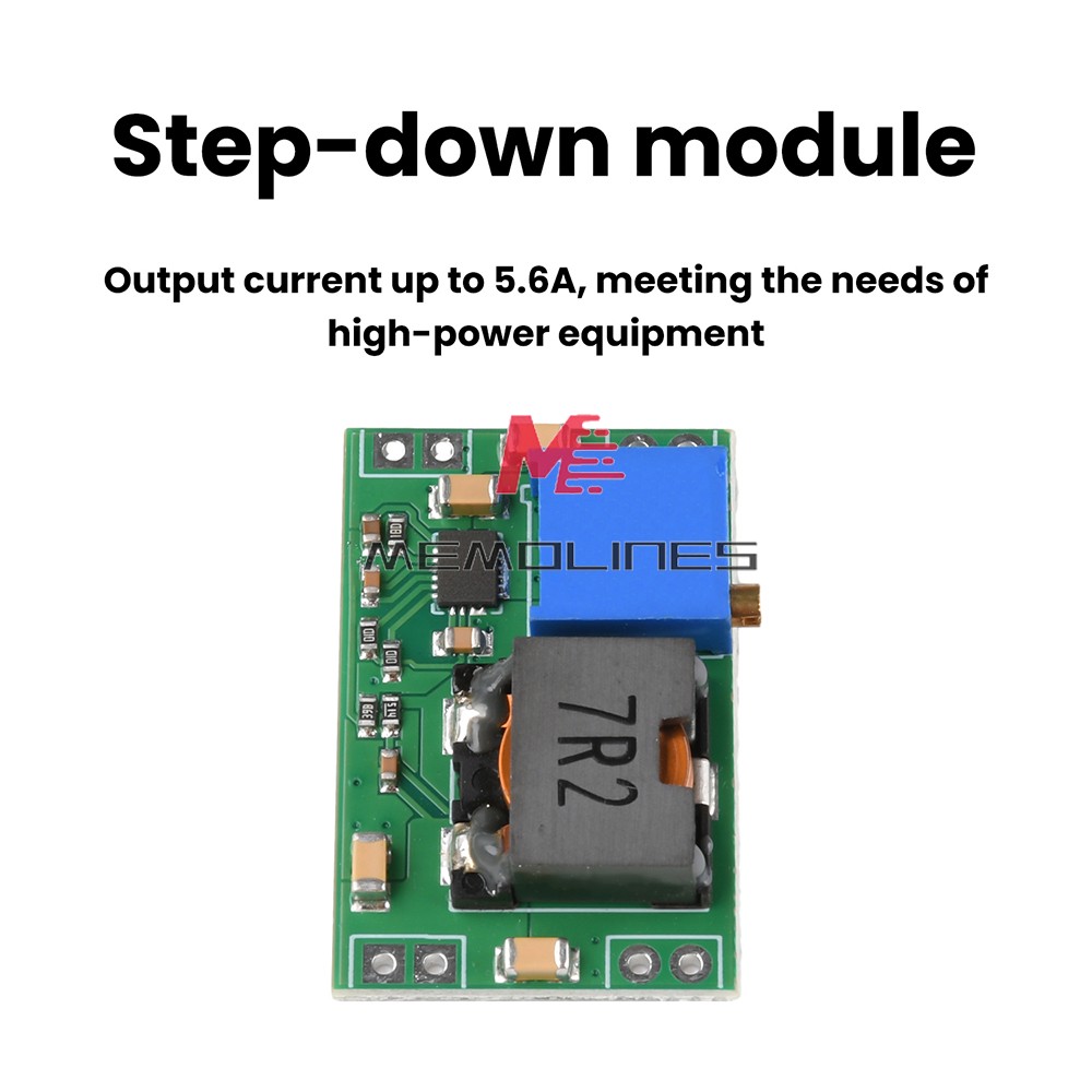 DC-DC Adjustable Step-Down Power Supply Module 4.5~36V to 5V/12V/24V 5.6A Max