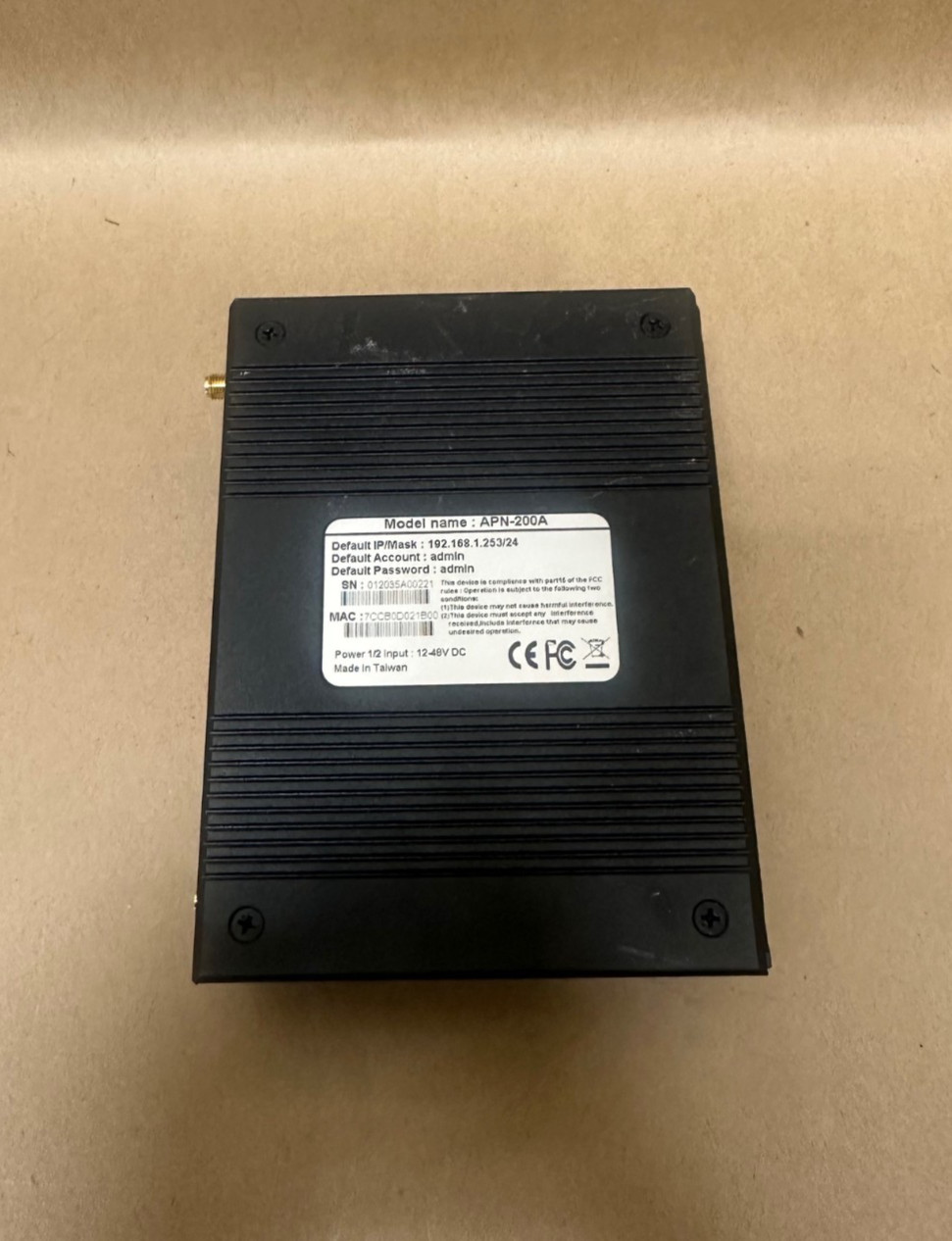 AiroLinx APN-200A Industrial Wireless LAN Access Point