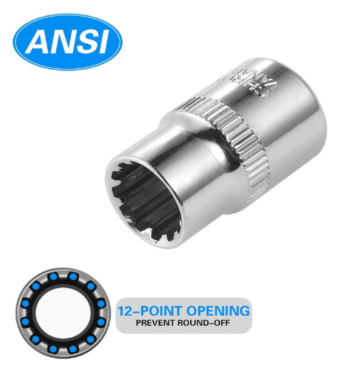 [10-Piece] 10mm Socket Set, 1/4-Inch & 3/8-Inch Drive Impact Socket, 6-Point...