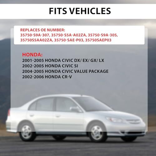 35750-S9A-307 Driver Side Power Window Switch Compatible with 2001-2006 Honda