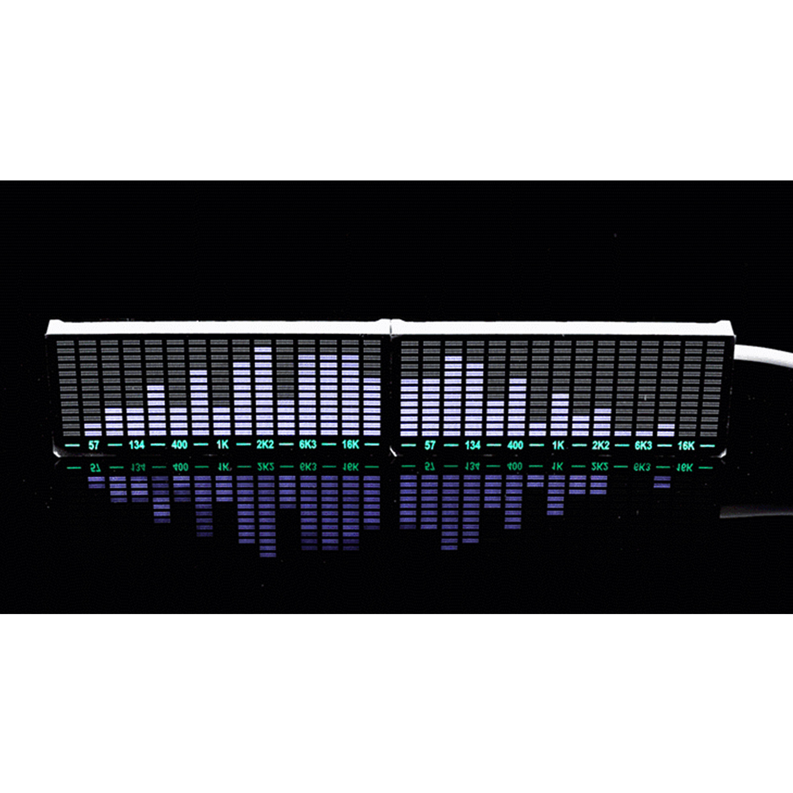 Two-bit spectrum stereo LED display ambient light sound control music car