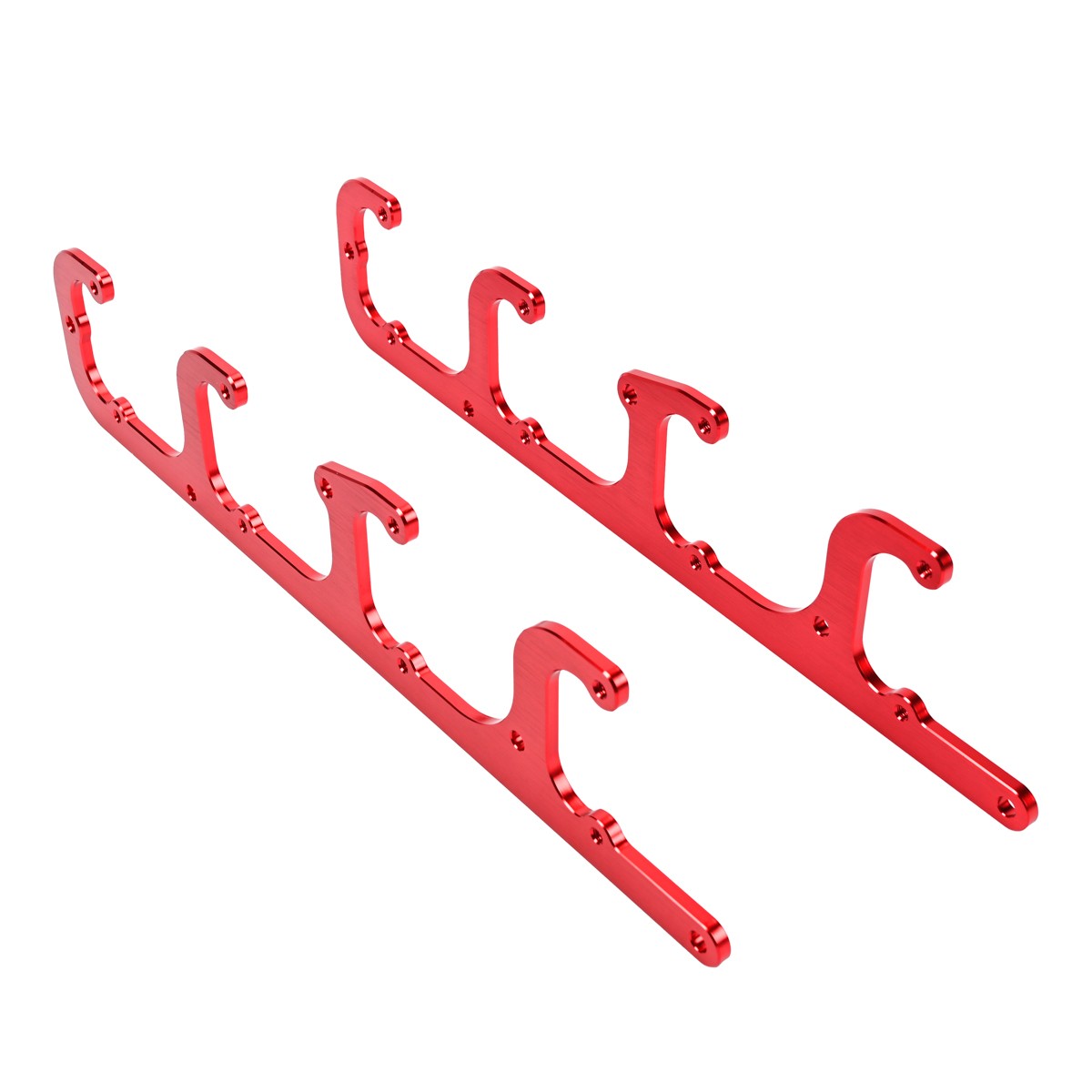 LS D581 Square Coil Brackets Set D514A & D510C Coils Require Spacer Red AS