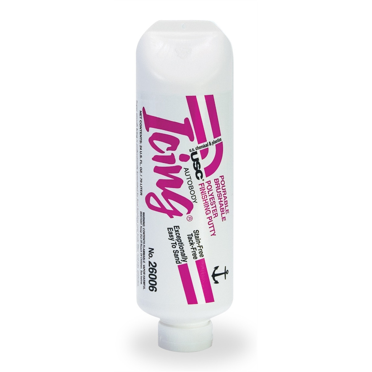 US Chemical Icing 26006 Pourable Brushable Polyester Finishing Putty, 24 fl-oz