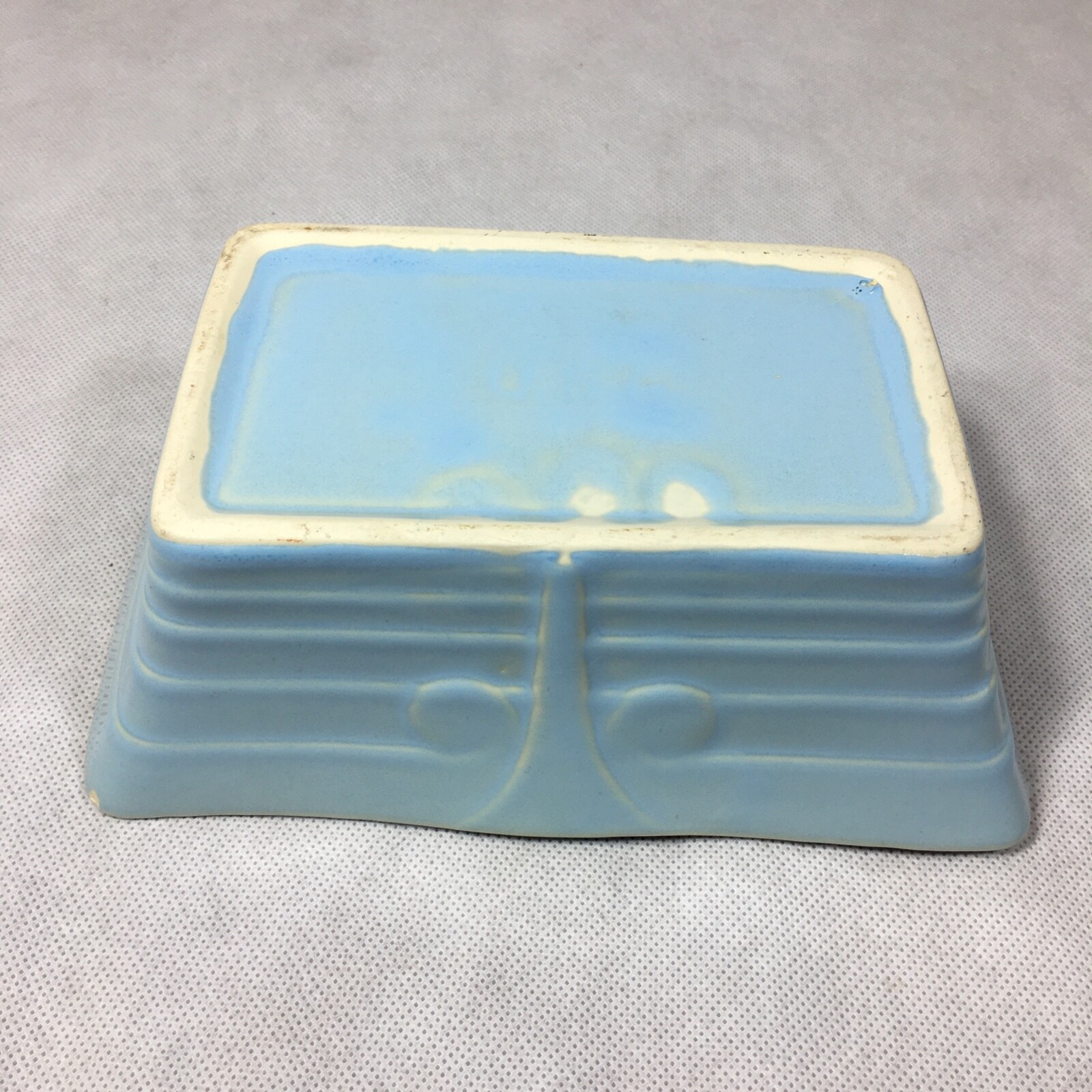 Ceramic Blue Rectangle Planter 8.25"