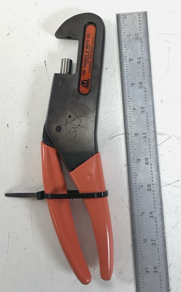Thomas & Betts T&B WT540 Ratchet Hand Crimp Tool Interchangeable Die Frame