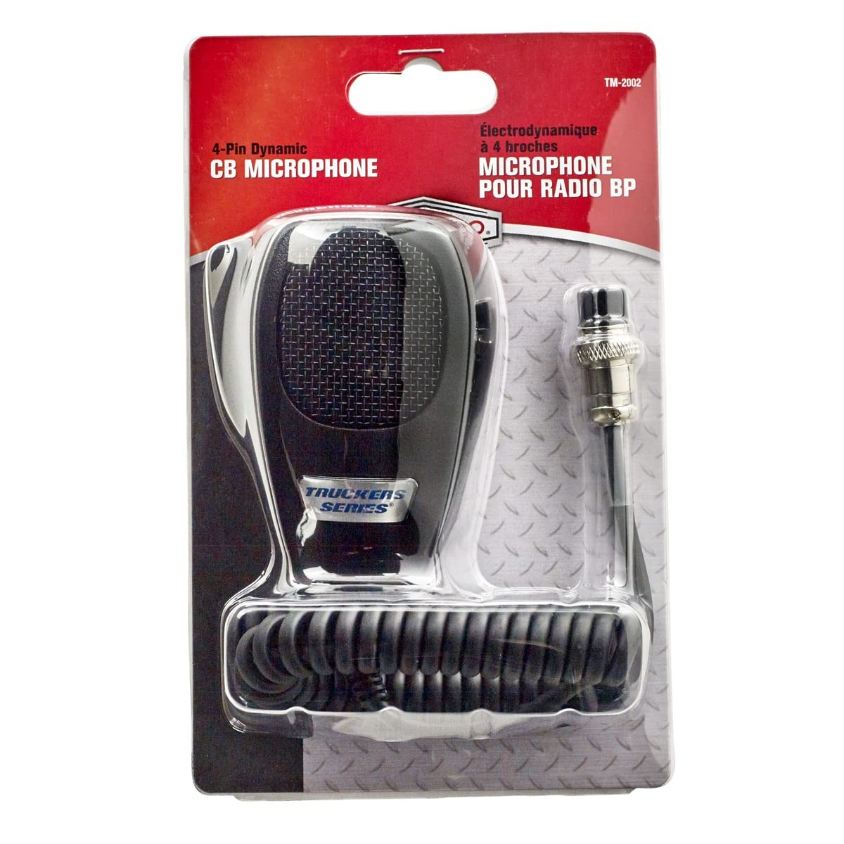 RoadPro TM-2002 4-Pin Dynamic CB Microphone, Black