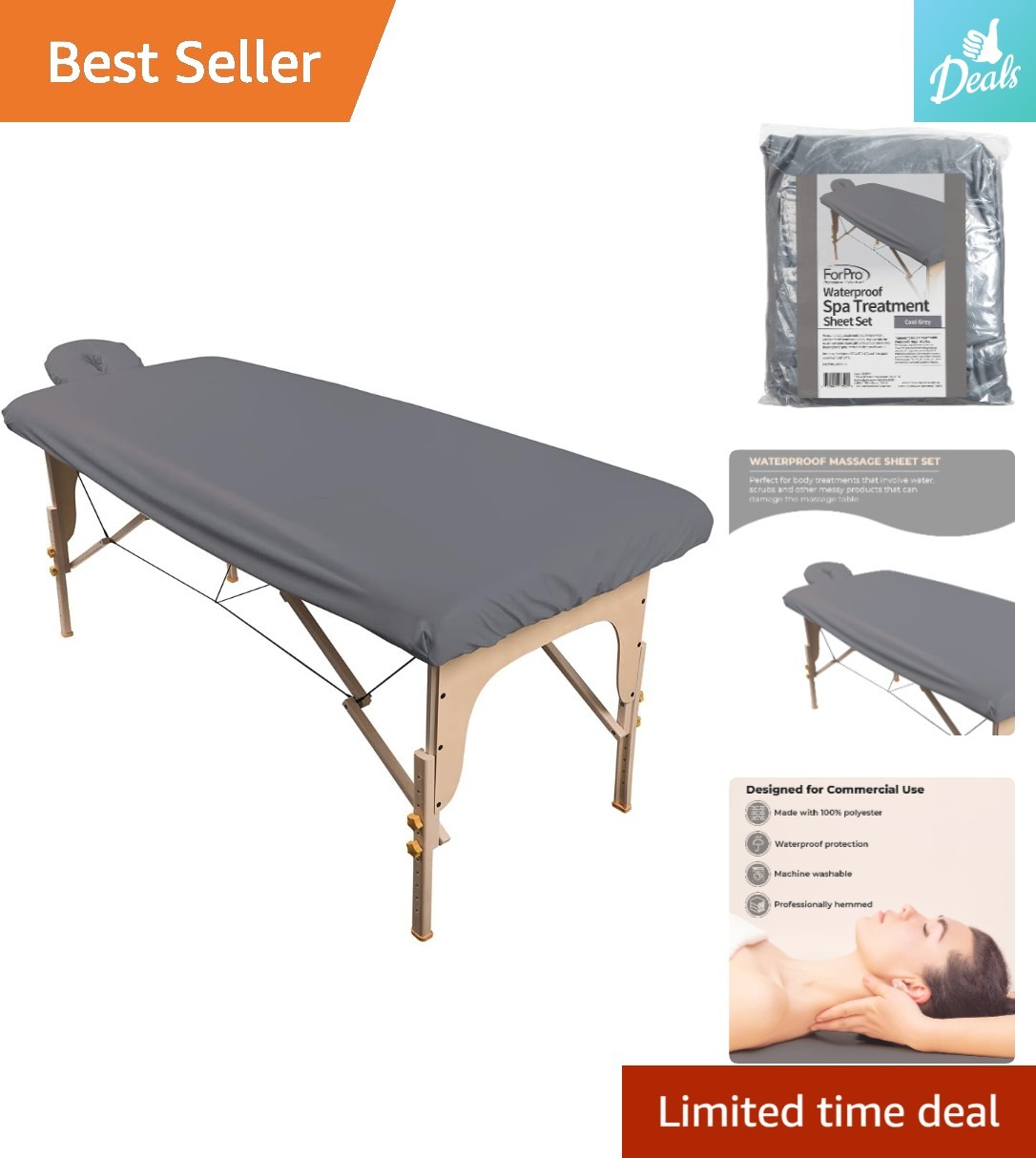 Machine Washable Waterproof Massage Table Cover - Comfort & Protection, 31x70