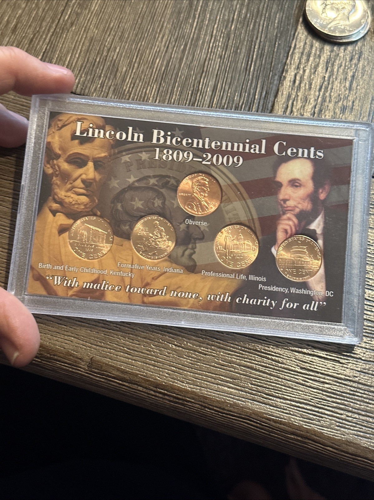 COMPLETE SET 2009 D BU Lincoln Penny Cent In Whitman Full Color Case 5 Coins
