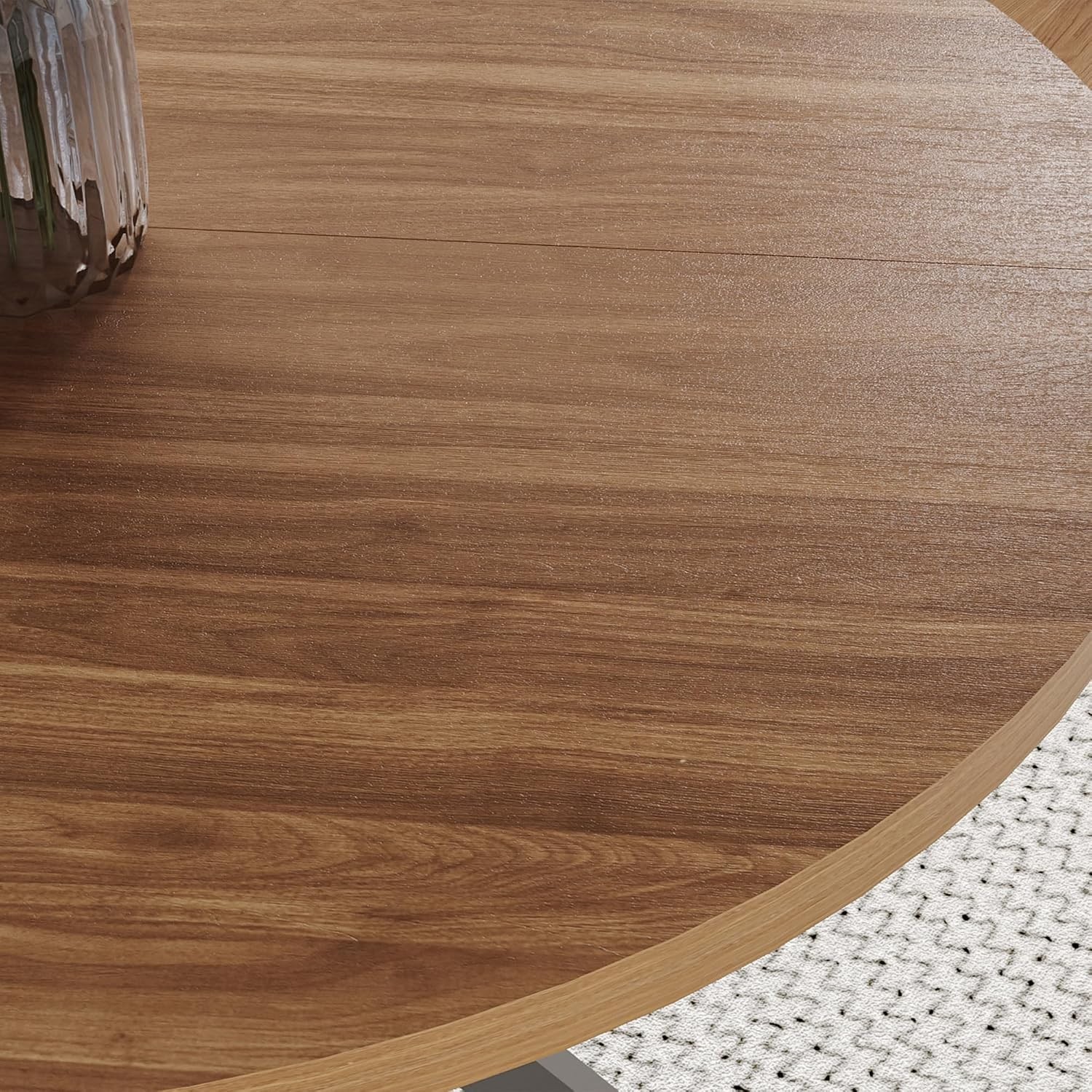 Versatile 31.5 Inch Round Walnut Kitchen Table | Seats 2-4 | Easy to Assemble