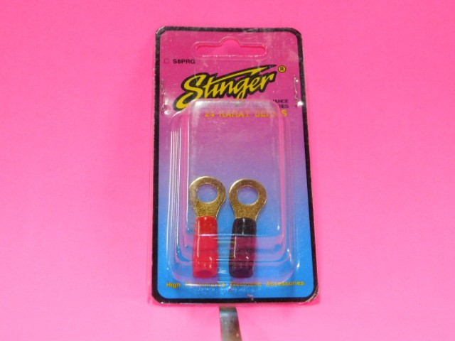 Stinger 24 Karat Series GOLD 8ga 3/8" Power Ring Terminal NEW!!!