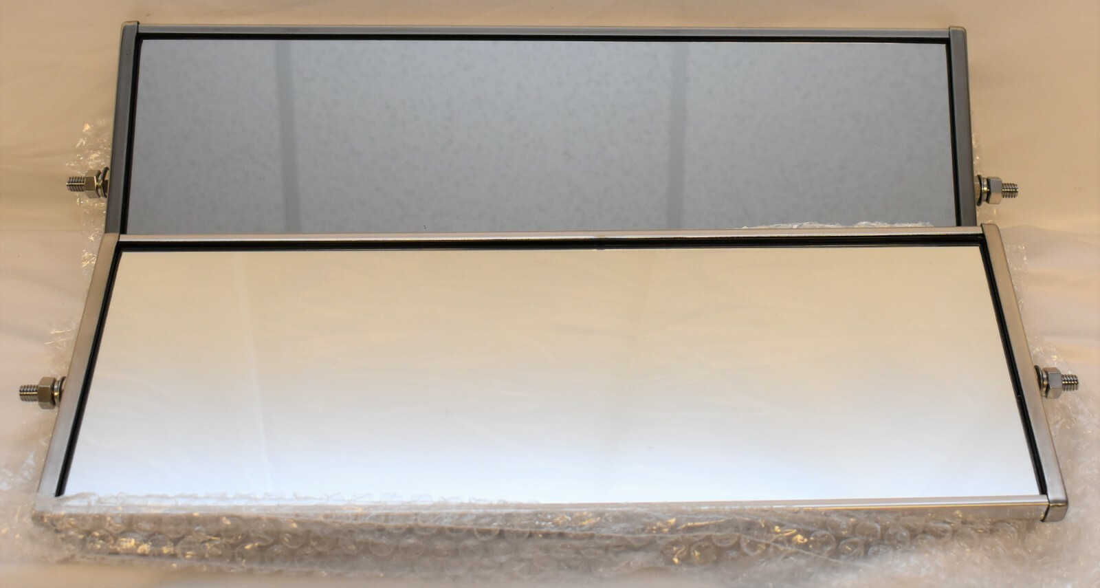 COMMERCIAL TRUCK 6"X16" RECTANGULAR CAB MIRROR - PAIR w/ MOUNTING STUD