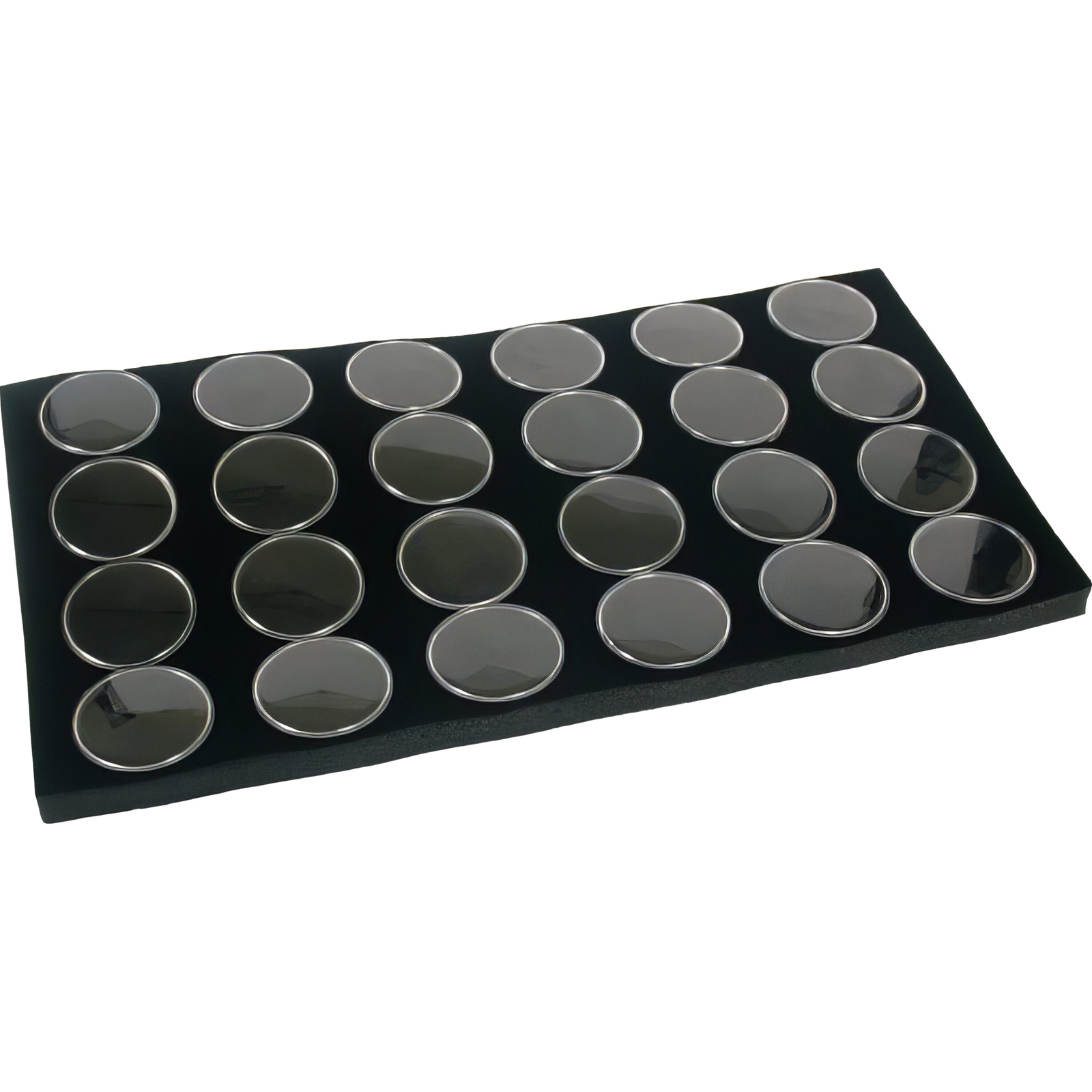 24 Gem Jars Display & Acrylic Lid Travel Trays